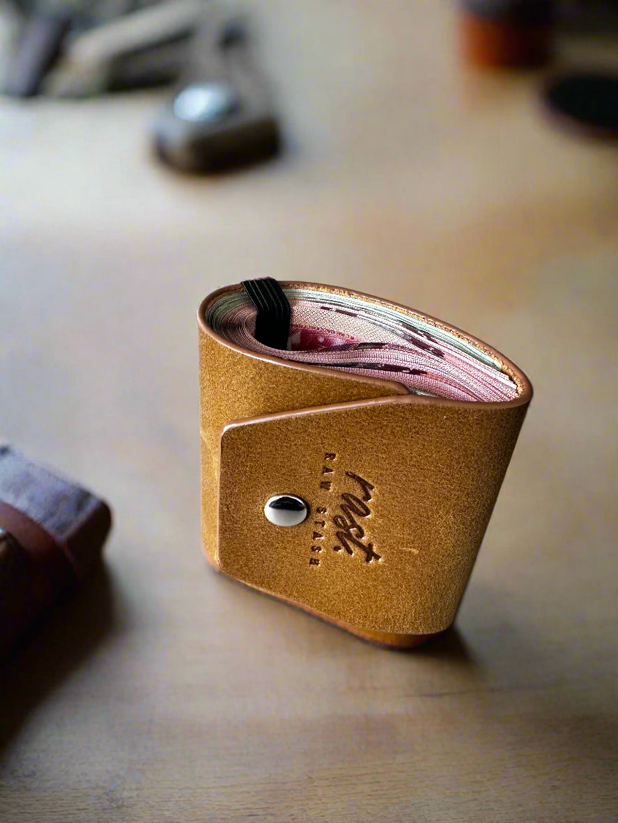 Luxury Cash Wrap Leather Organizer
