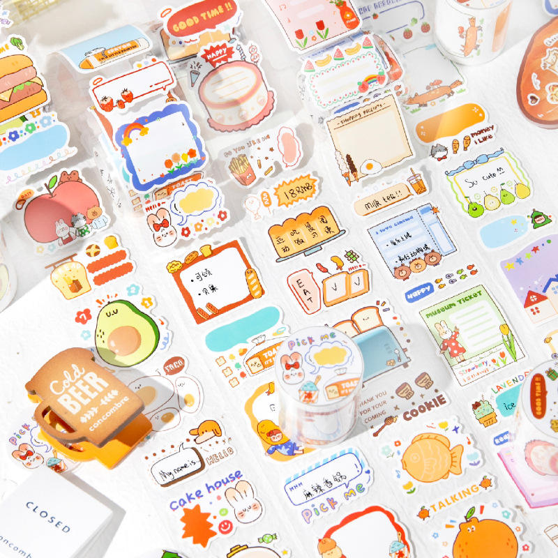 Pastel Kawaii Washi Tape Sticker Collection