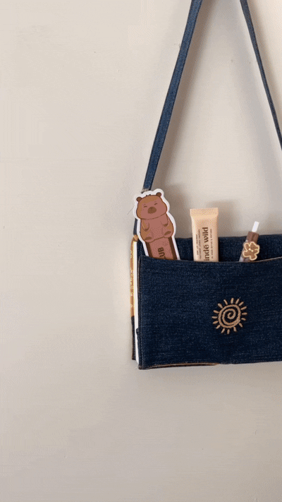 Travel Essential Denim Book bag