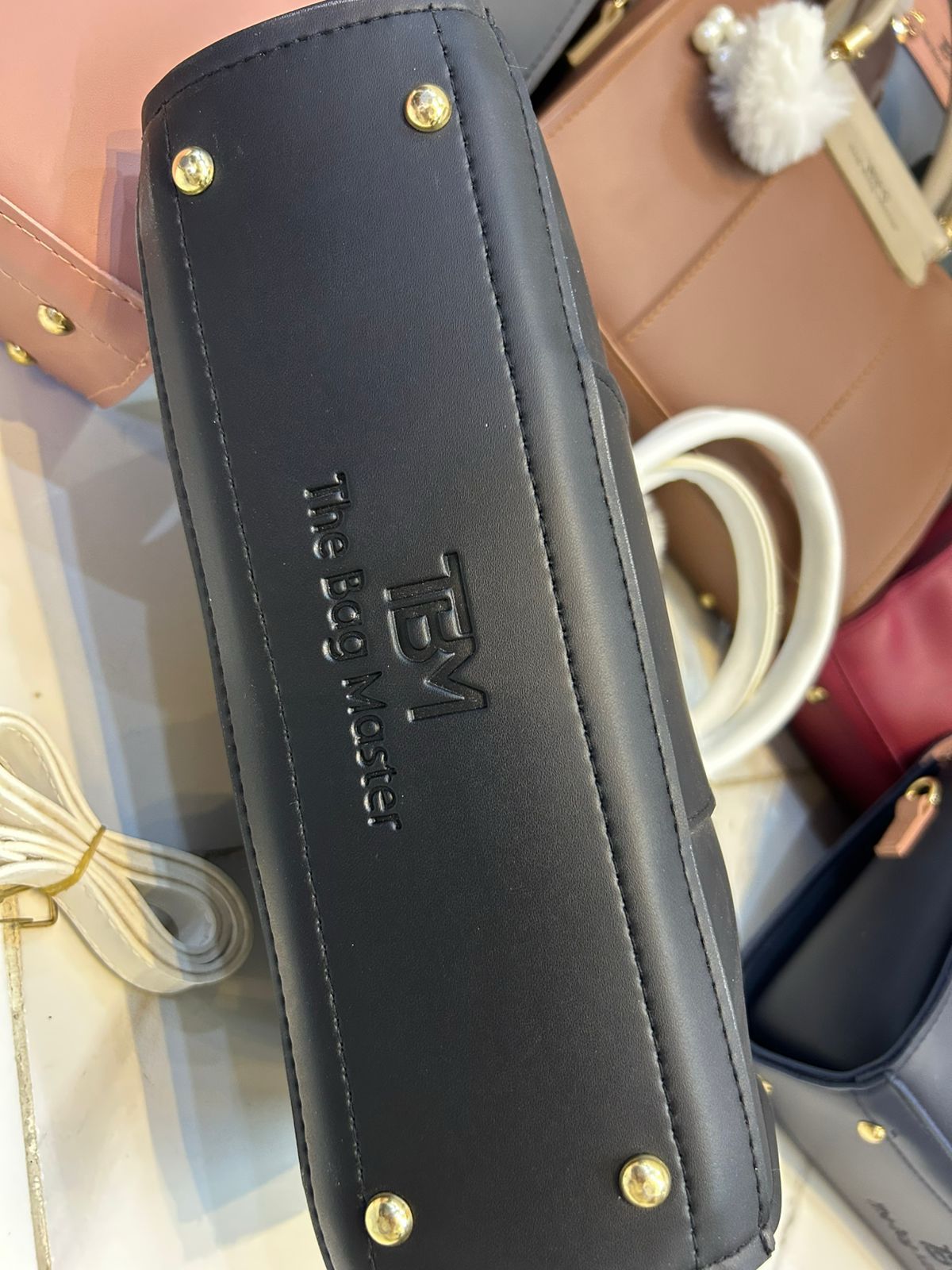 TBM The Bag Master Luxury Handbag – Elegant Two-Tone Designer Tote for Women