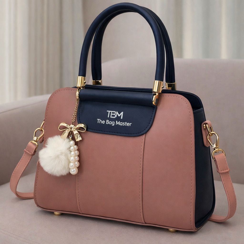 TBM The Bag Master Luxury Handbag – Elegant Two-Tone Designer Tote for Women