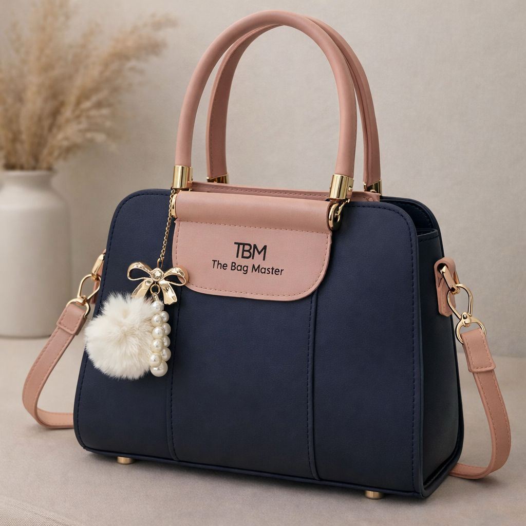 TBM The Bag Master Luxury Handbag – Elegant Two-Tone Designer Tote for Women