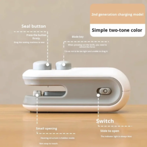 Mini Rechargeable Sealer Food Heat Bag Sealing Machine Package Sealing Bags Heat Plastic Food Bag Closing Portable Sealer