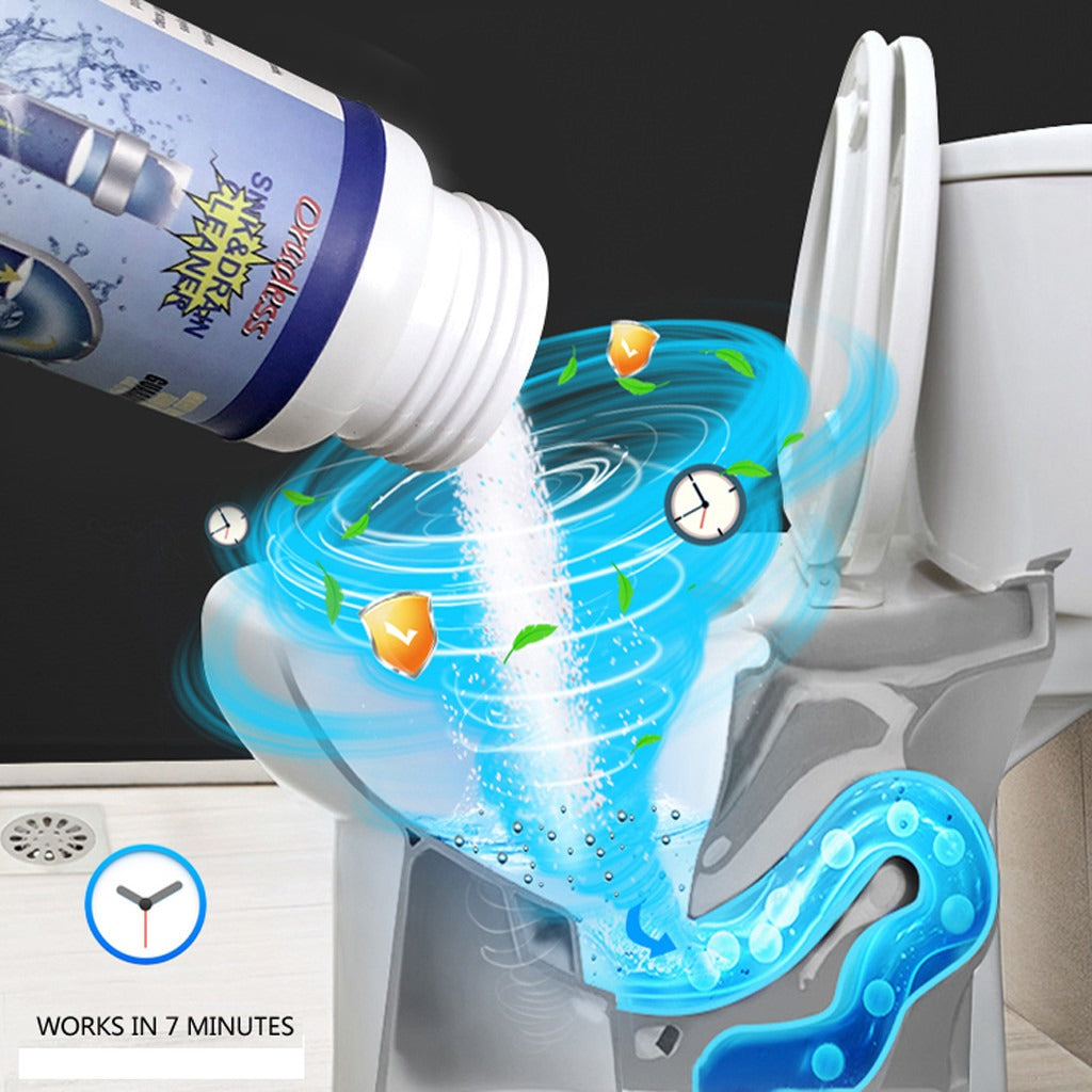 Wild Tornado Powerful Sink & Drain Cleaner – High-Efficiency Clog Remover Powder for Kitchen, Bathroom, and Pipes
