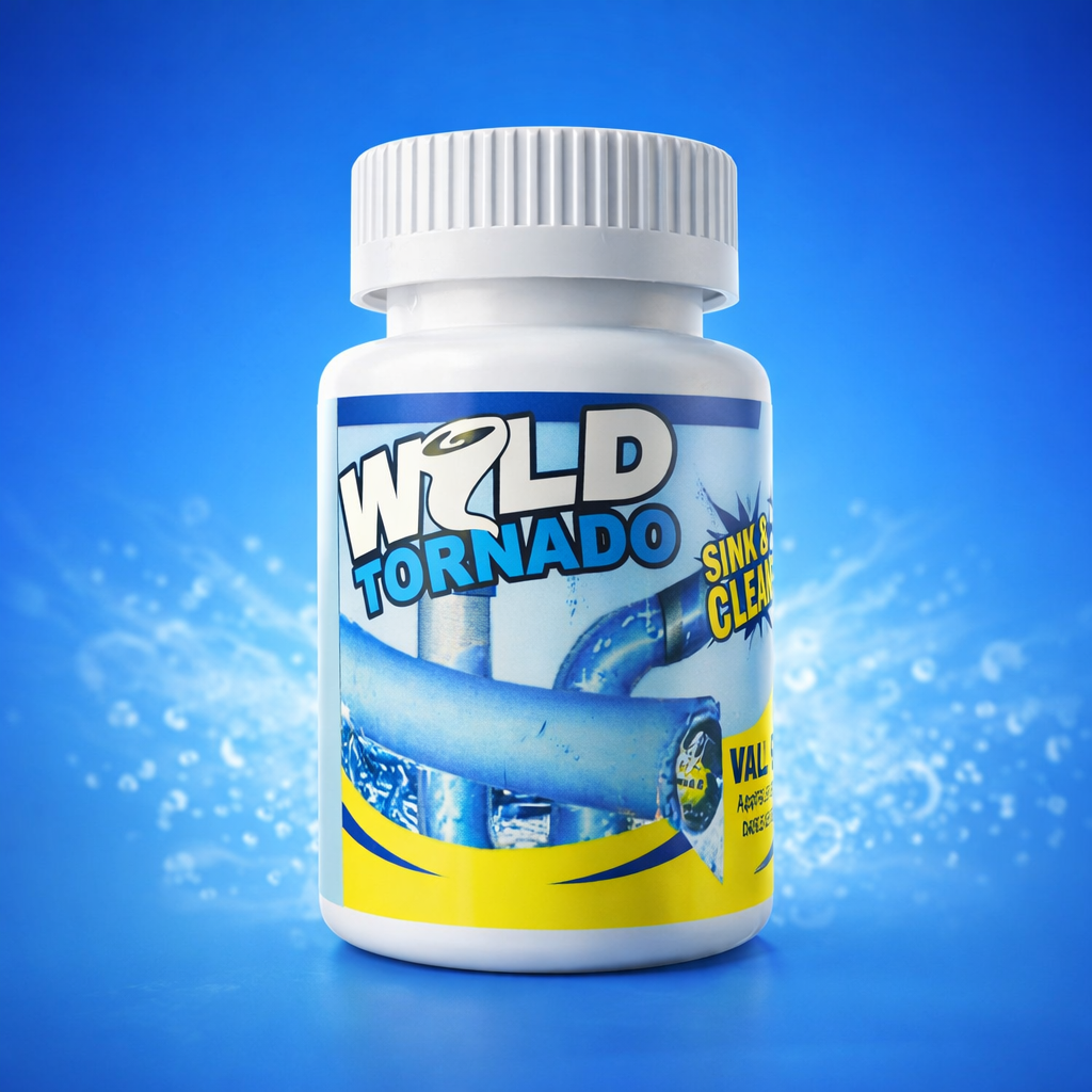 Wild Tornado Powerful Sink & Drain Cleaner – High-Efficiency Clog Remover Powder for Kitchen, Bathroom, and Pipes