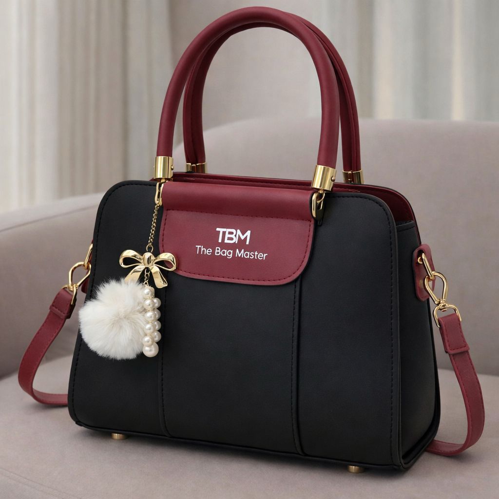 TBM The Bag Master Luxury Handbag – Elegant Two-Tone Designer Tote for Women