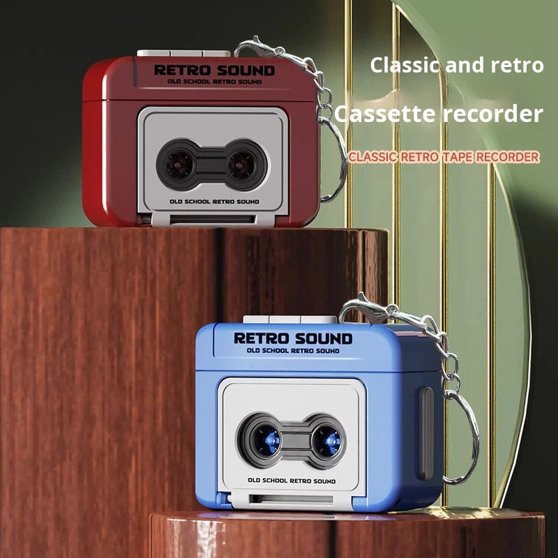 Mini Tape Recorder Keychain