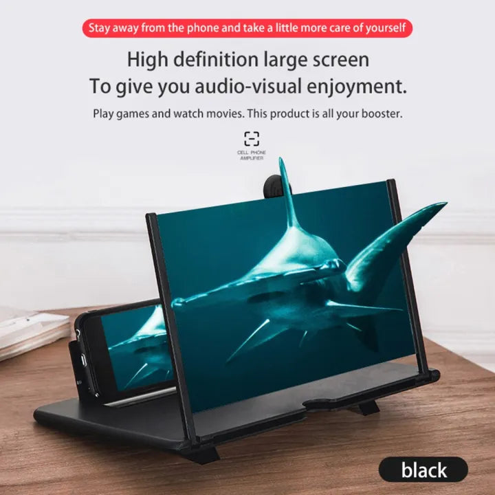 Mobile Phone Screen Portable Projector Magnifier 3D Enlarged Screen Display With HD Video Magnifying Glass
