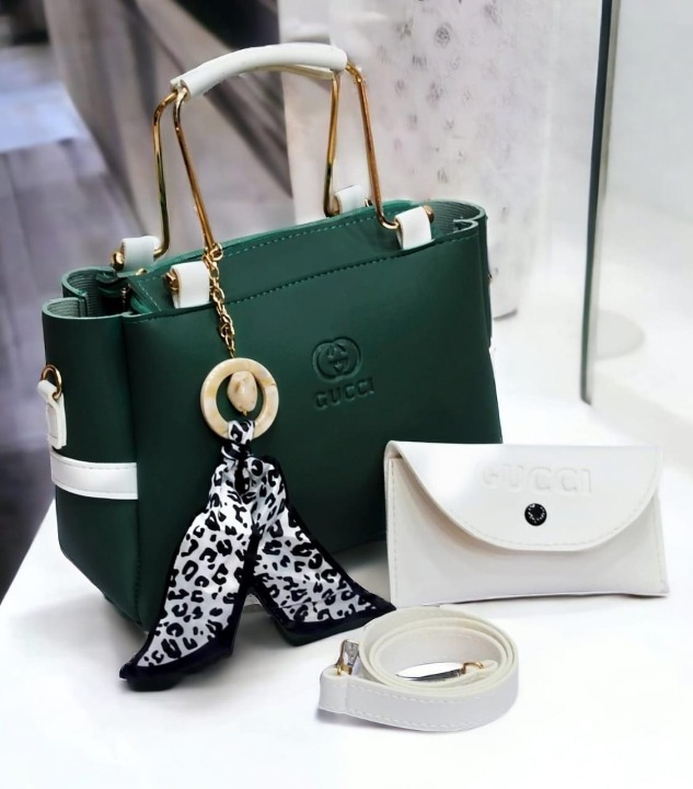 Ladies hand bag with match small pouch