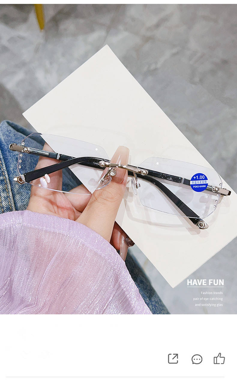 Unisex Rimless Reading Glasses