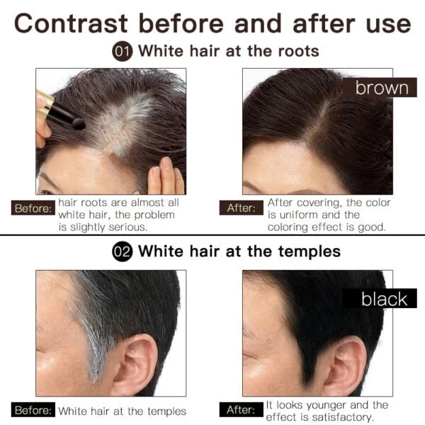Long Lasting + Water Proof Hair Comb Dye Pen