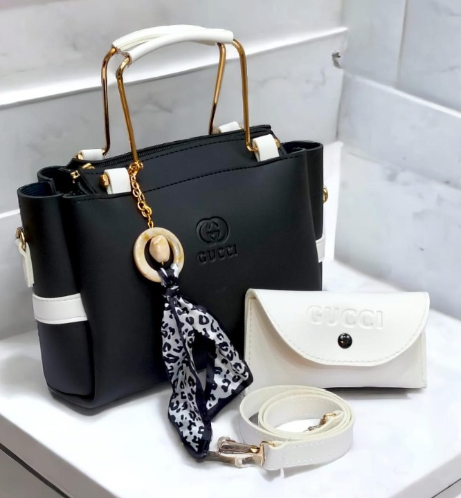 Ladies hand bag with match small pouch