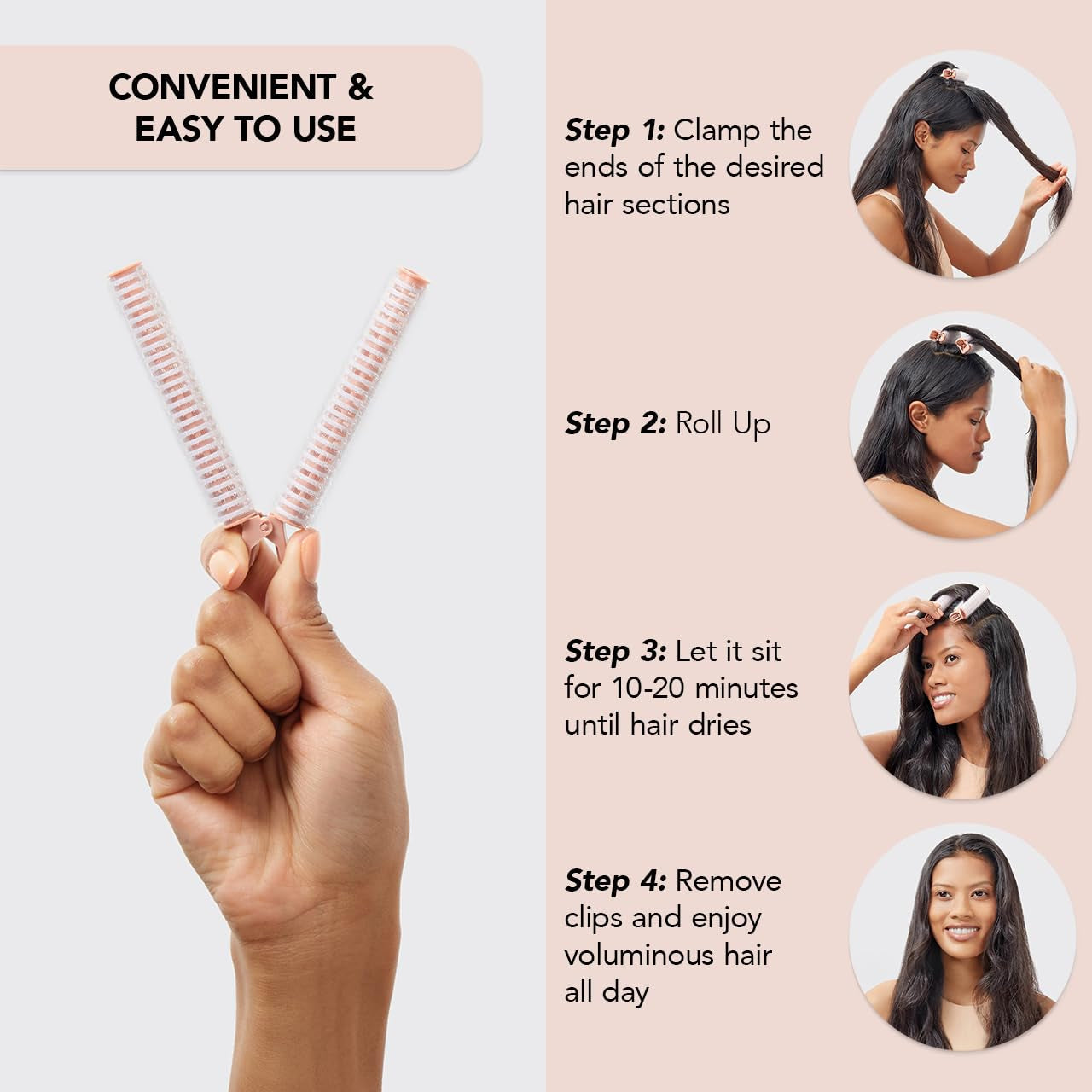 Cordless Heatless Hair Curler