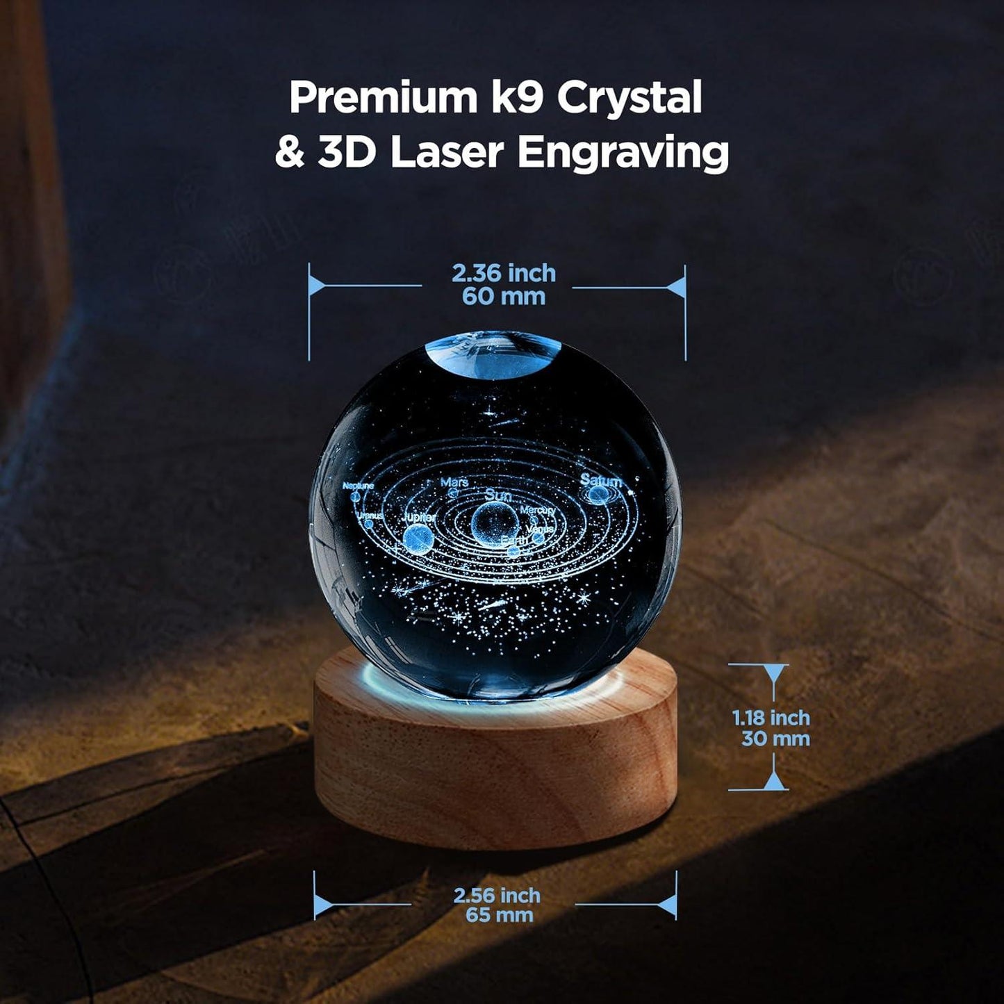 16 Colors Crystal Ball 🔮 Lamp Color Changing With Remote