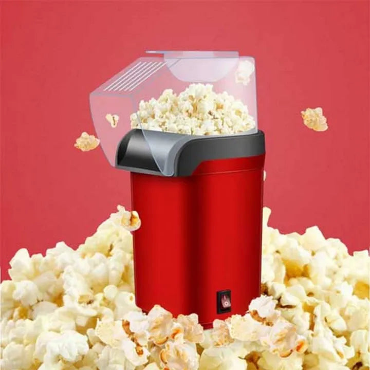 Oil Free Mini Popcorn Maker | Hot Air Popcorn Machine | Electric Popcorn Popper for Home & Kids | 1200W