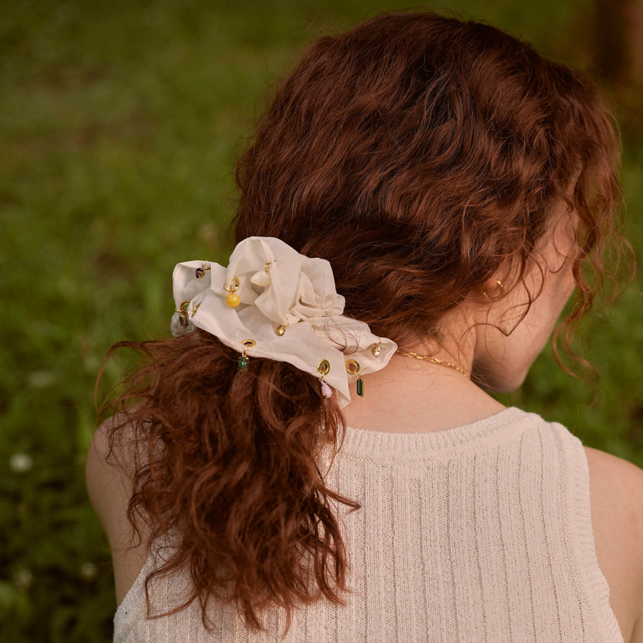 Elegance Bloom Scrunchie