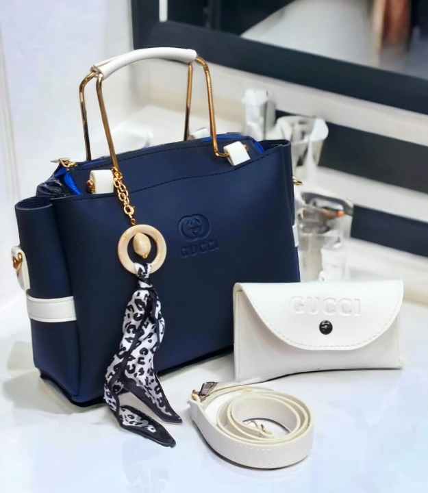 Ladies hand bag with match small pouch