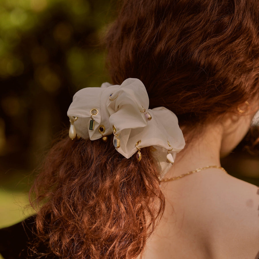 Elegance Bloom Scrunchie