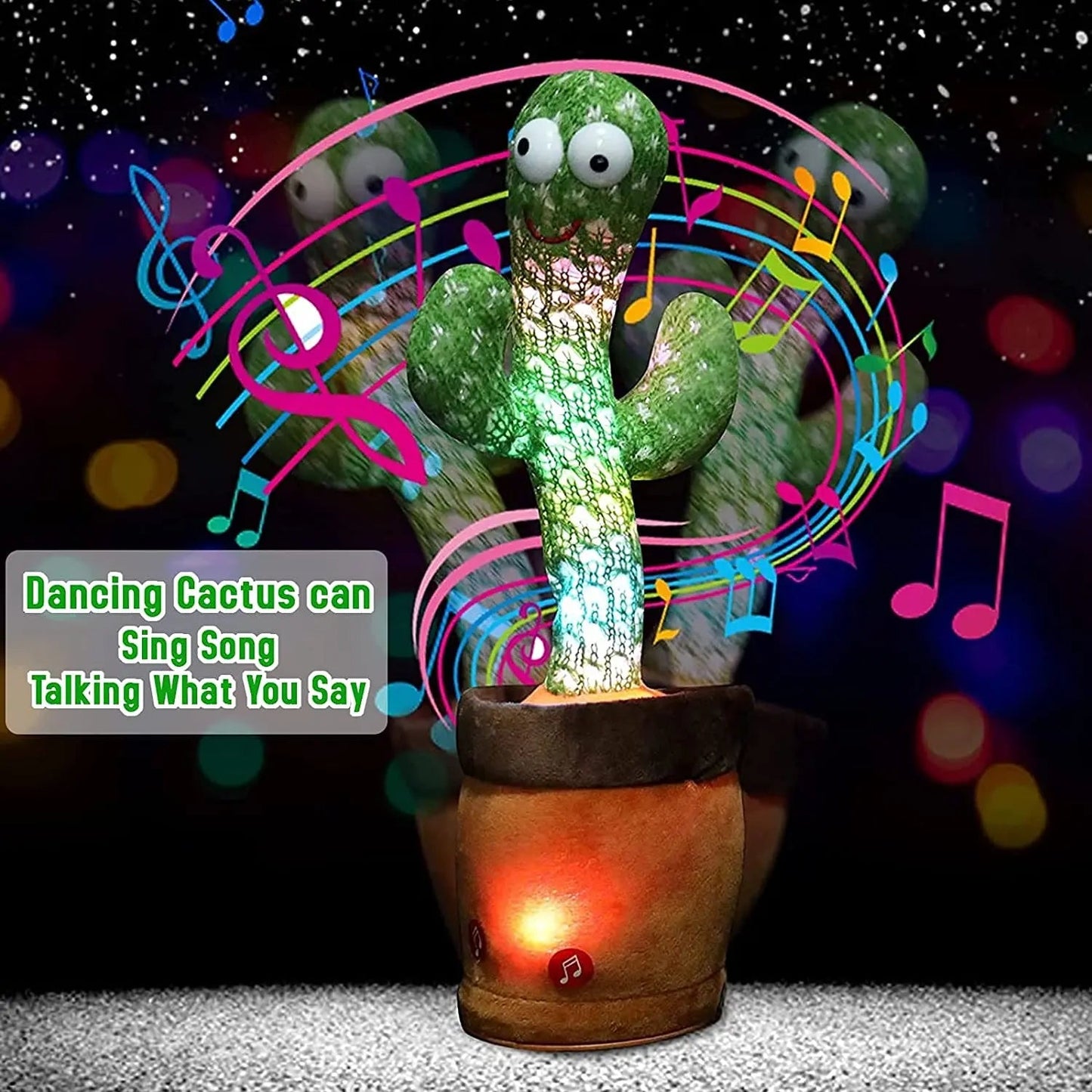 Dancing Talking Cactus Toy (Rechargeable | Pintu