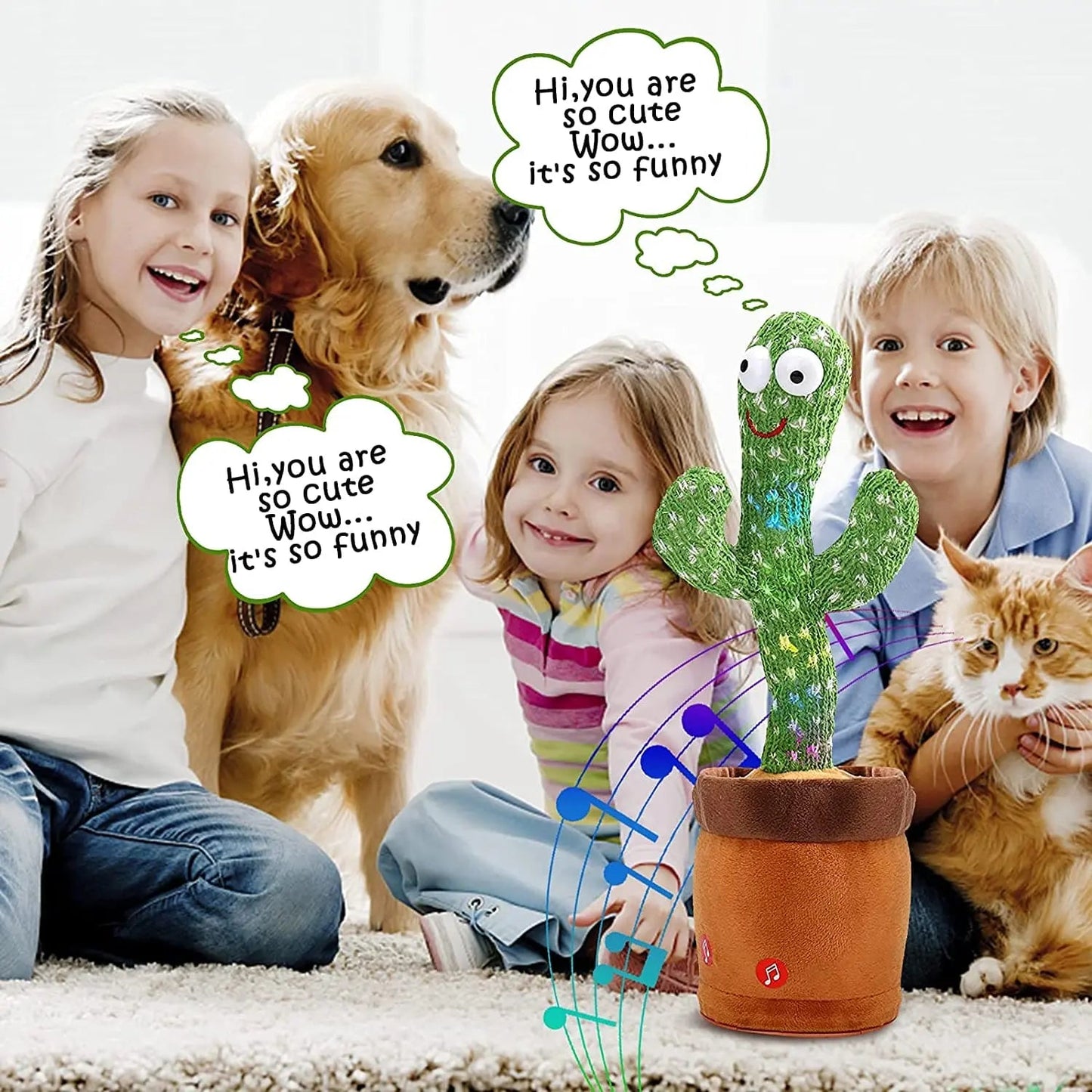 Dancing Talking Cactus Toy (Rechargeable | Pintu