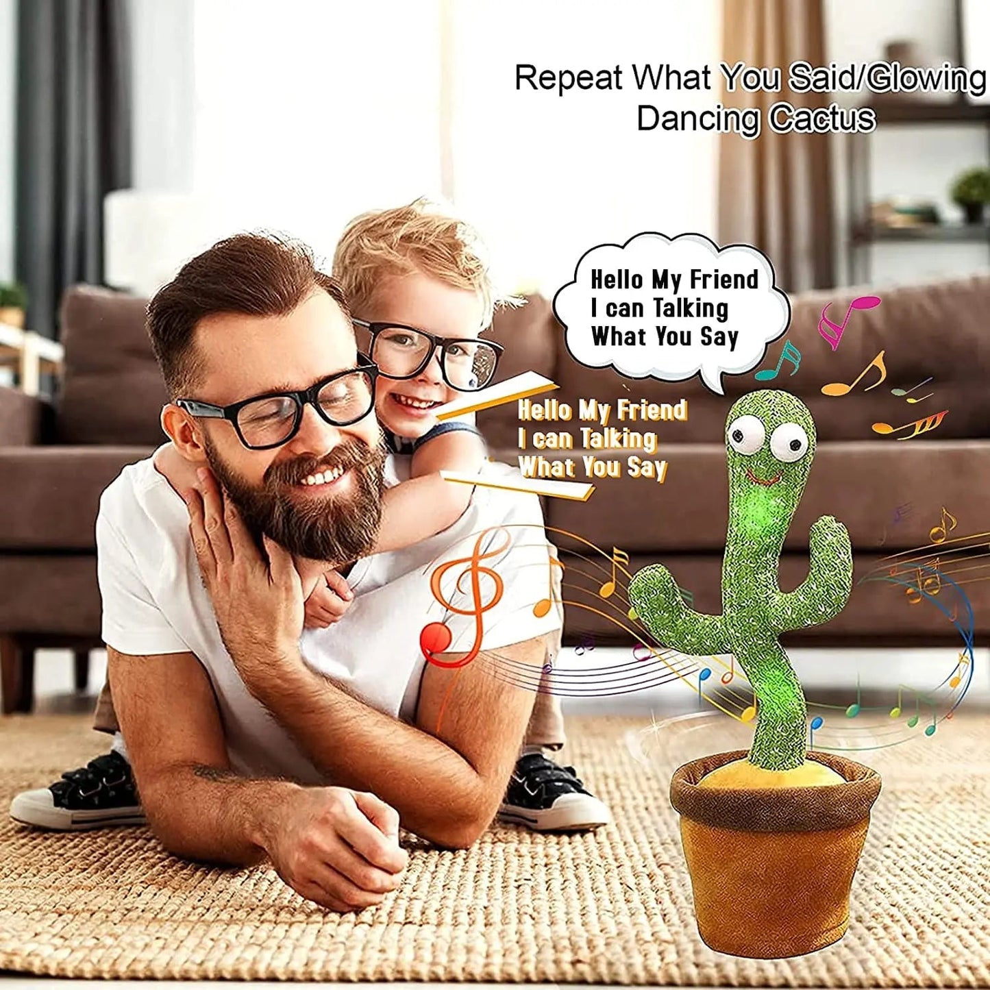 Dancing Talking Cactus Toy (Rechargeable | Pintu