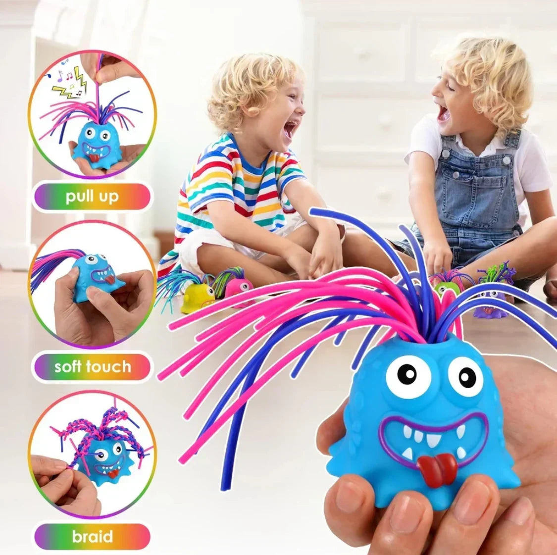 Screaming Hair-Pull Monster Fidget Toy