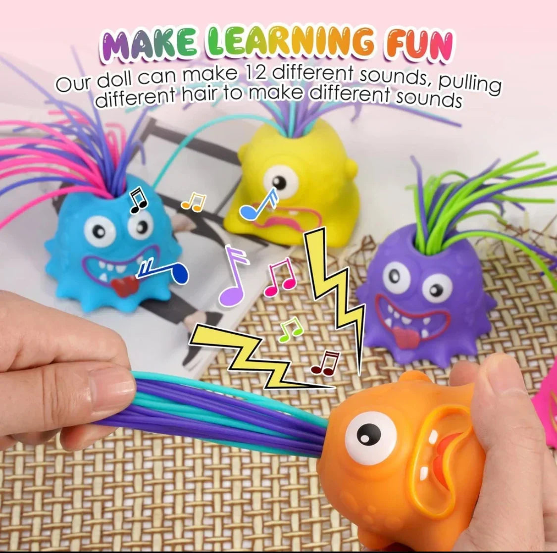 Screaming Hair-Pull Monster Fidget Toy