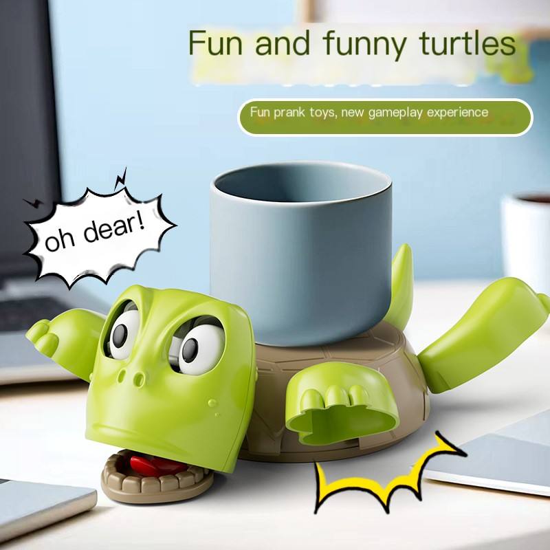Funny Turtle Pop-Up Cup Holder 🐢