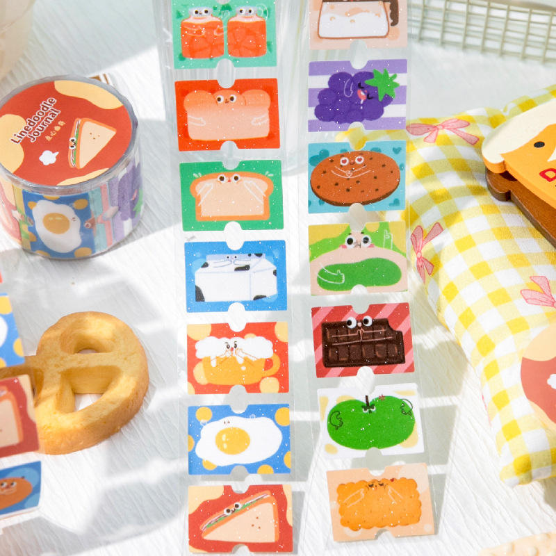 Pastel Kawaii Washi Tape Sticker Collection