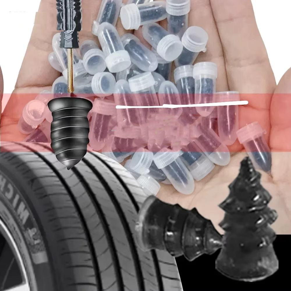 Tire Repair Rubber Plugs – Tubeless Puncture Fix Kit