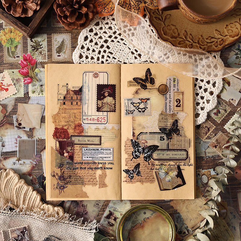 The Nostalgia Vintage Sticker Book