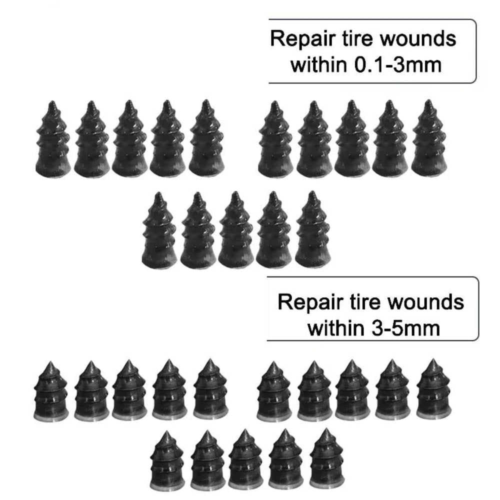 Tire Repair Rubber Plugs – Tubeless Puncture Fix Kit