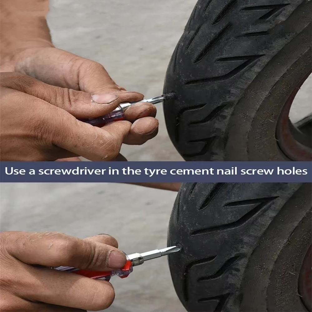 Tire Repair Rubber Plugs – Tubeless Puncture Fix Kit