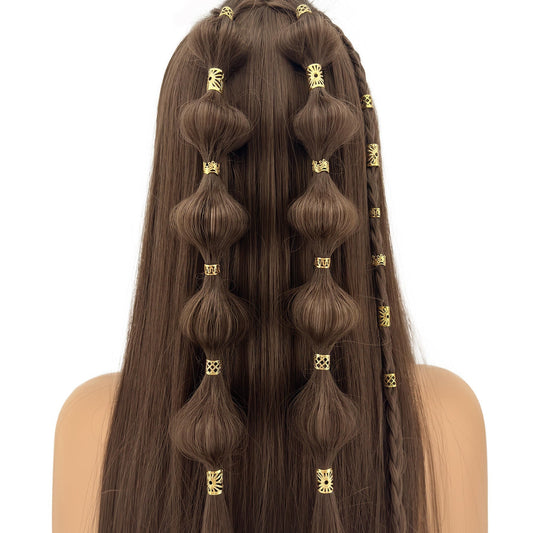 Gold Hair Braid Rings