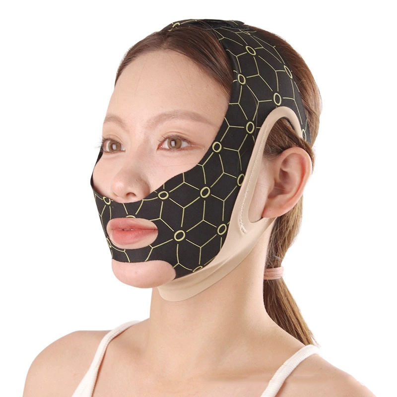 Black Double Chin Reduce Face Lifting Mask