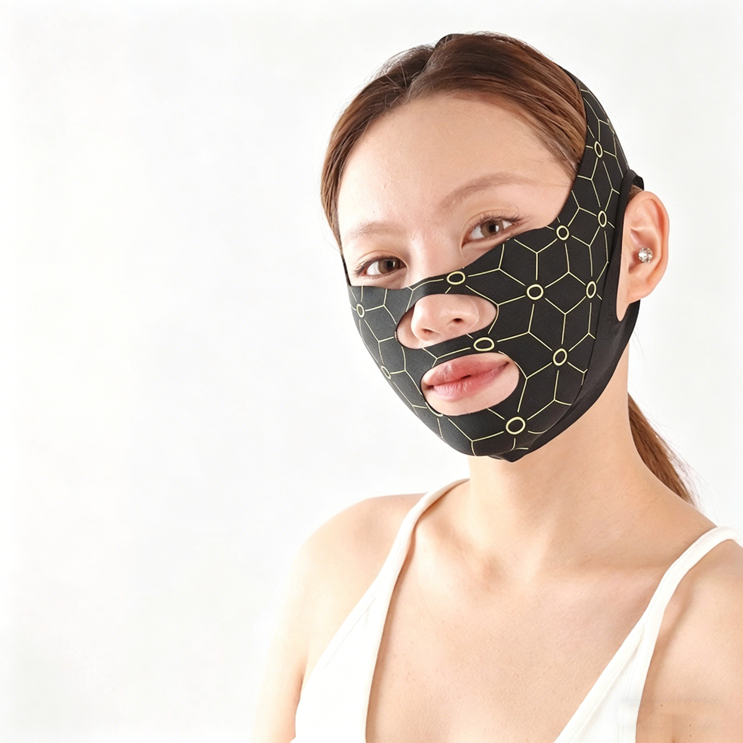 Black Double Chin Reduce Face Lifting Mask