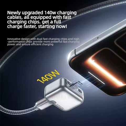 Automatic Charging Disconnector | Model LX-007 | Smart Auto Power Cut-Off Battery Protector | Type-C to Type-C Fast Charging Guardian