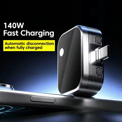 Automatic Charging Disconnector | Model LX-007 | Smart Auto Power Cut-Off Battery Protector | Type-C to Type-C Fast Charging Guardian