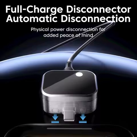 Automatic Charging Disconnector | Model LX-007 | Smart Auto Power Cut-Off Battery Protector | Type-C to Type-C Fast Charging Guardian