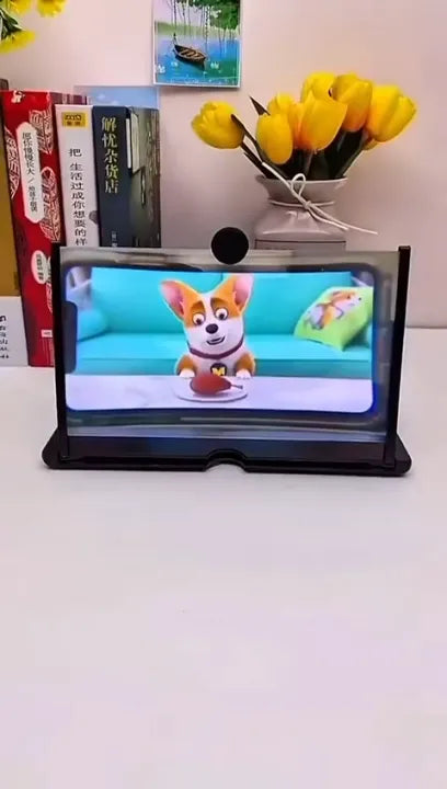 Mobile Phone Screen Portable Projector Magnifier 3D Enlarged Screen Display With HD Video Magnifying Glass