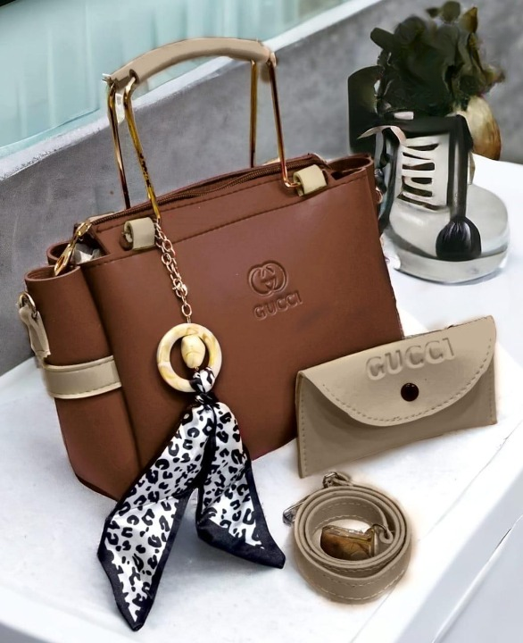 Ladies hand bag with match small pouch