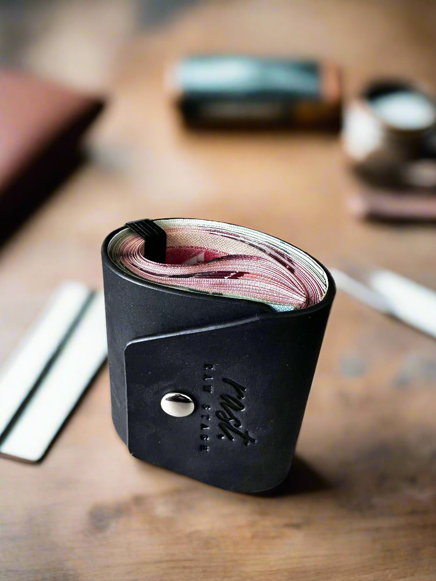 Luxury Cash Wrap Leather Organizer