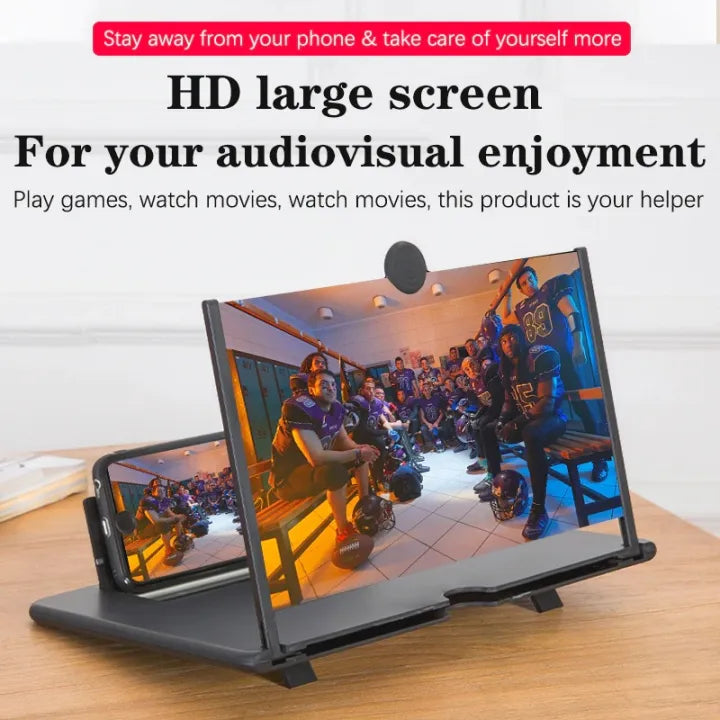 Mobile Phone Screen Portable Projector Magnifier 3D Enlarged Screen Display With HD Video Magnifying Glass