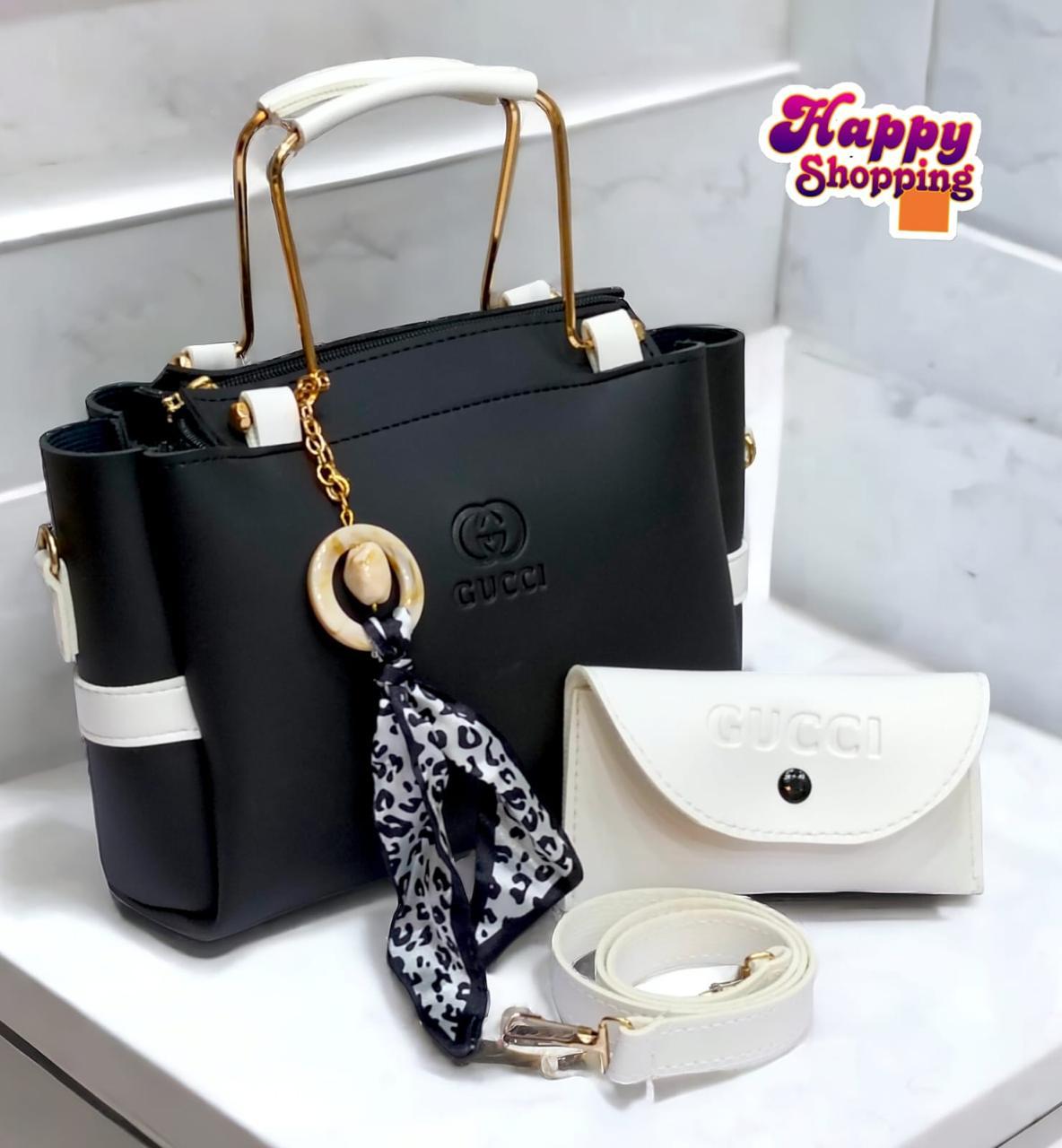Ladies hand bag with match small pouch