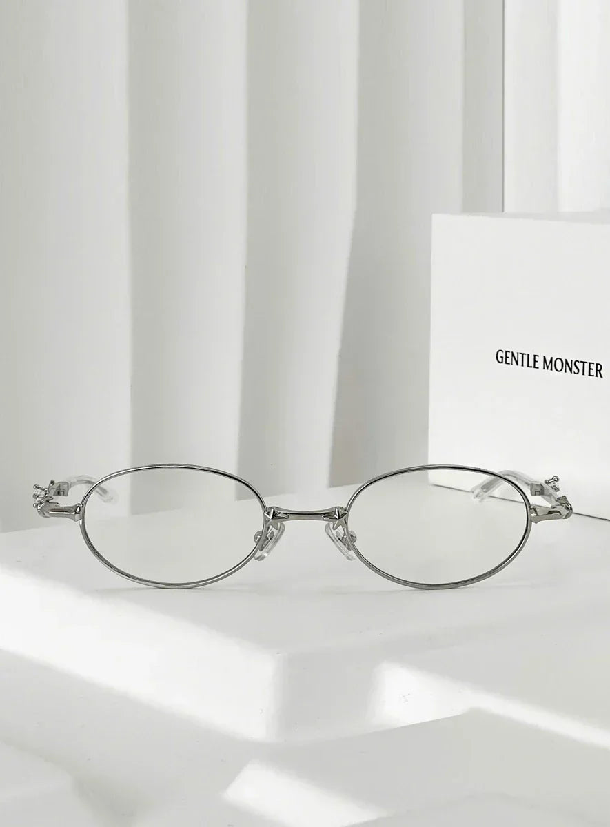 Crystal Orbit Foldable Round Glasses