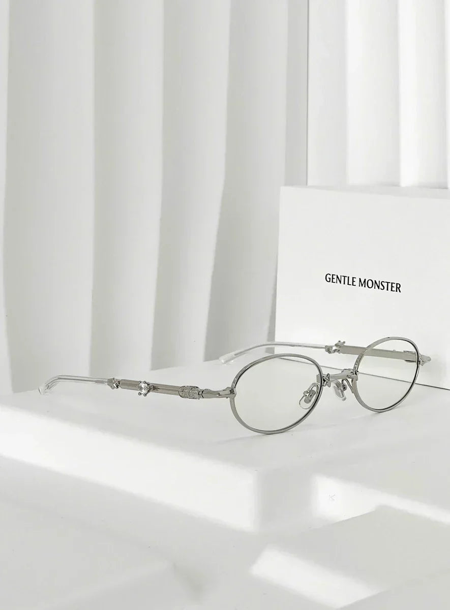Crystal Orbit Foldable Round Glasses