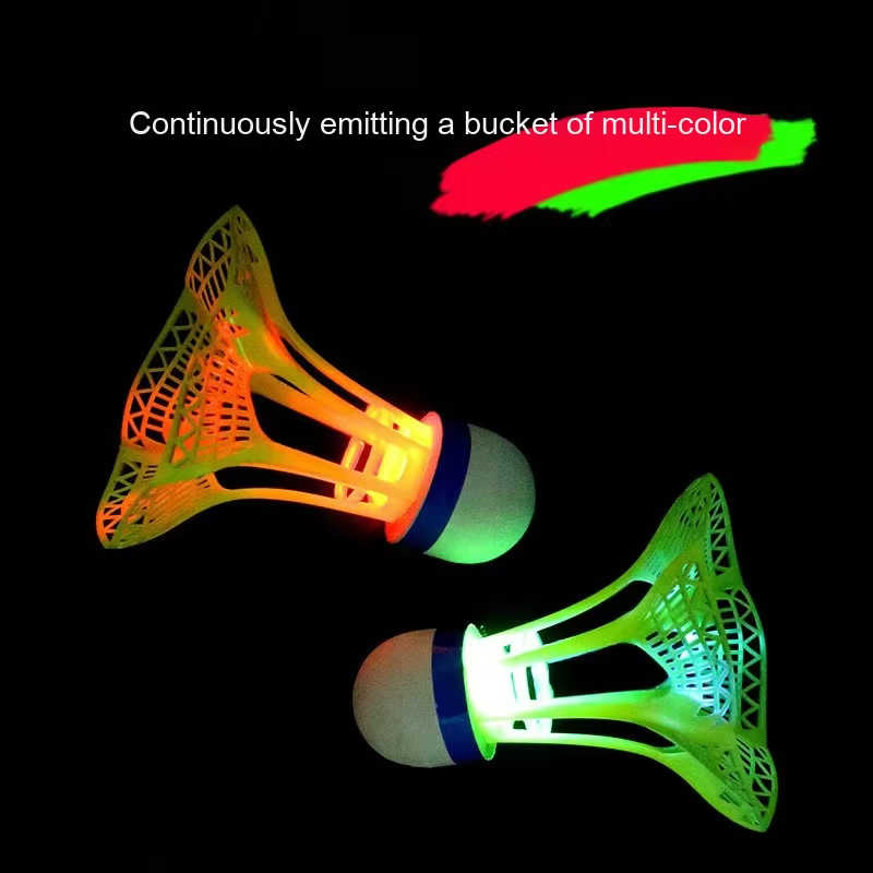 Glowing Light & Neon Shuttlecock Set