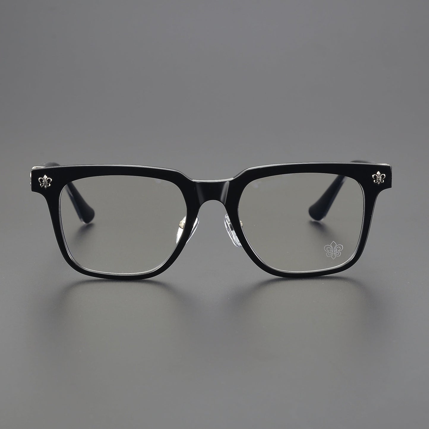 Unisex Rimless UV Crystal Chrome Glasses