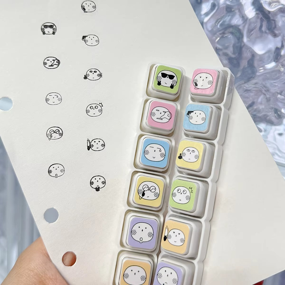 KawaiiMood Mini 6-in-1 Stamp Set