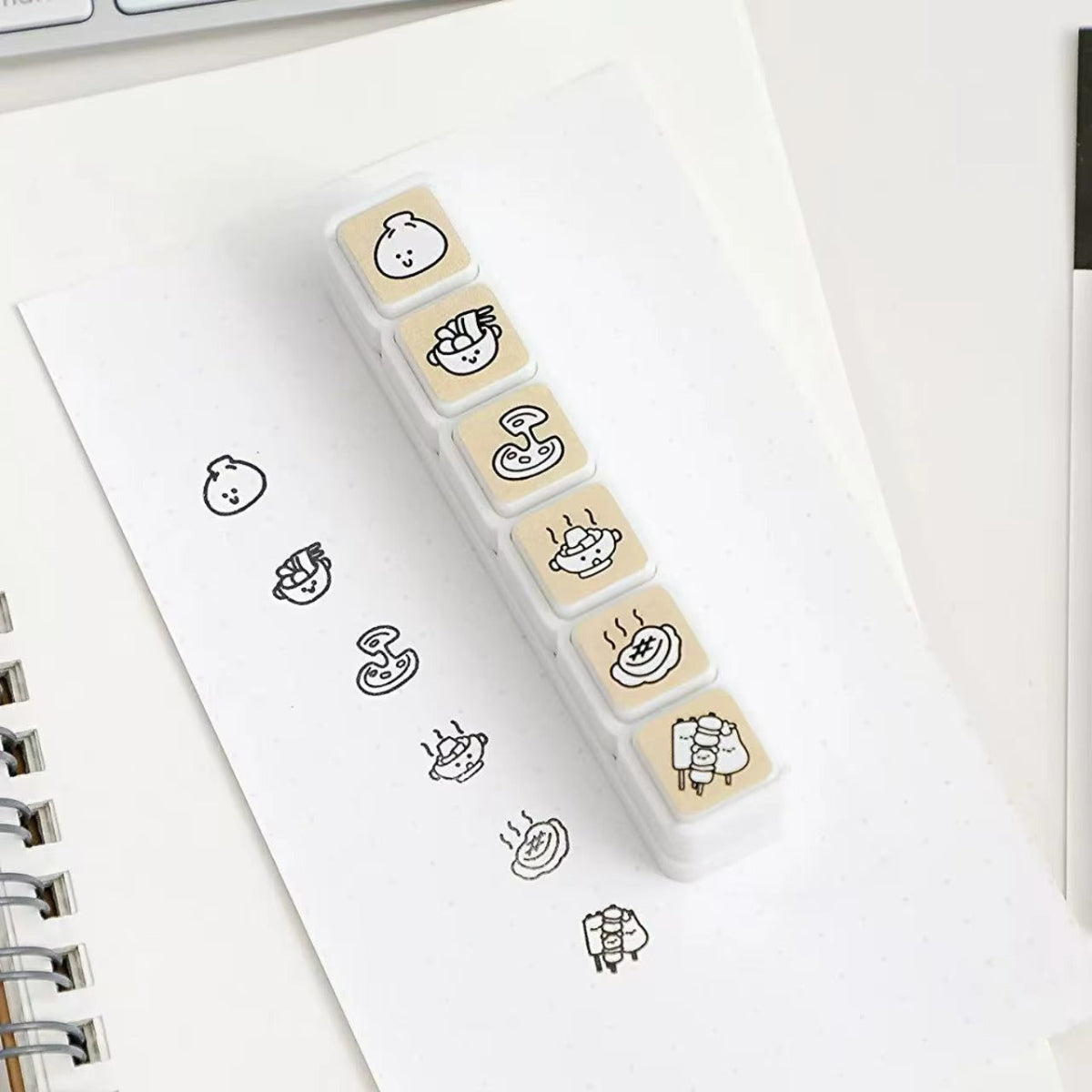 KawaiiMood Mini 6-in-1 Stamp Set